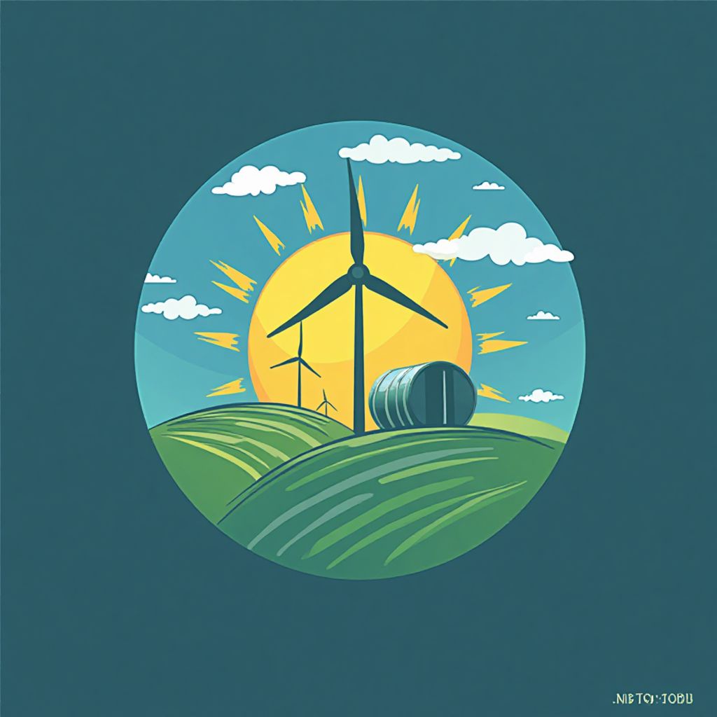 Logo de compañía energética renovable